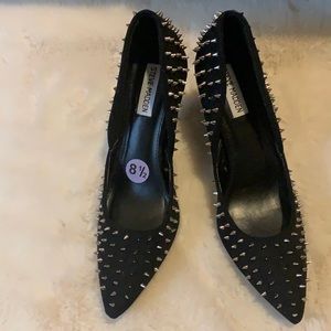 Steve Madden Black Studded Heels
